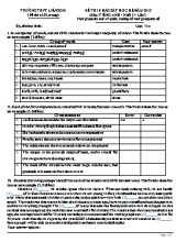 Đề thi khảo sát học hè lần 2 môn Tiếng Anh Lớp 11 - Năm học 2015-2016 - Trường THPT Liễn Sơn (Có đáp án)